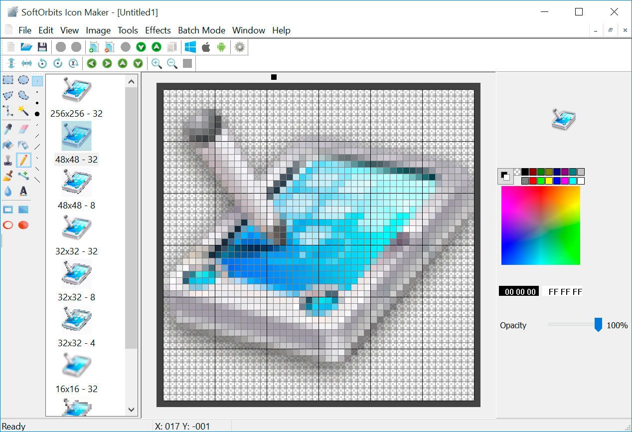 SoftOrbits Icon Maker Tangkapan skrin.