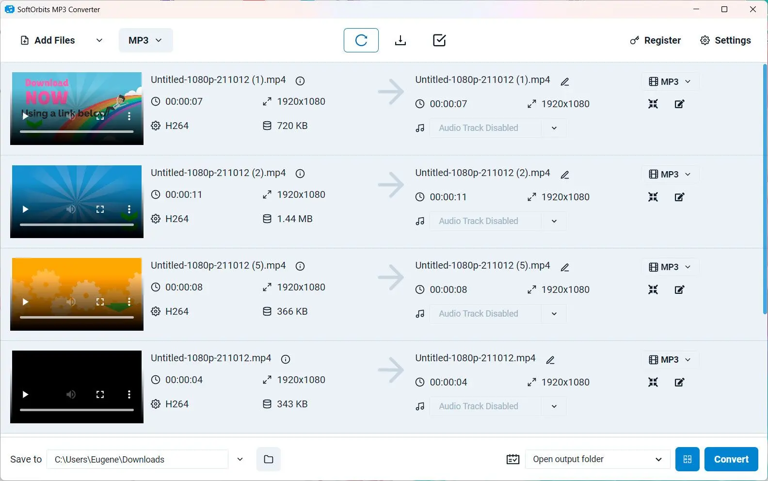 SoftOrbits MP3 Converter Tangkapan skrin.