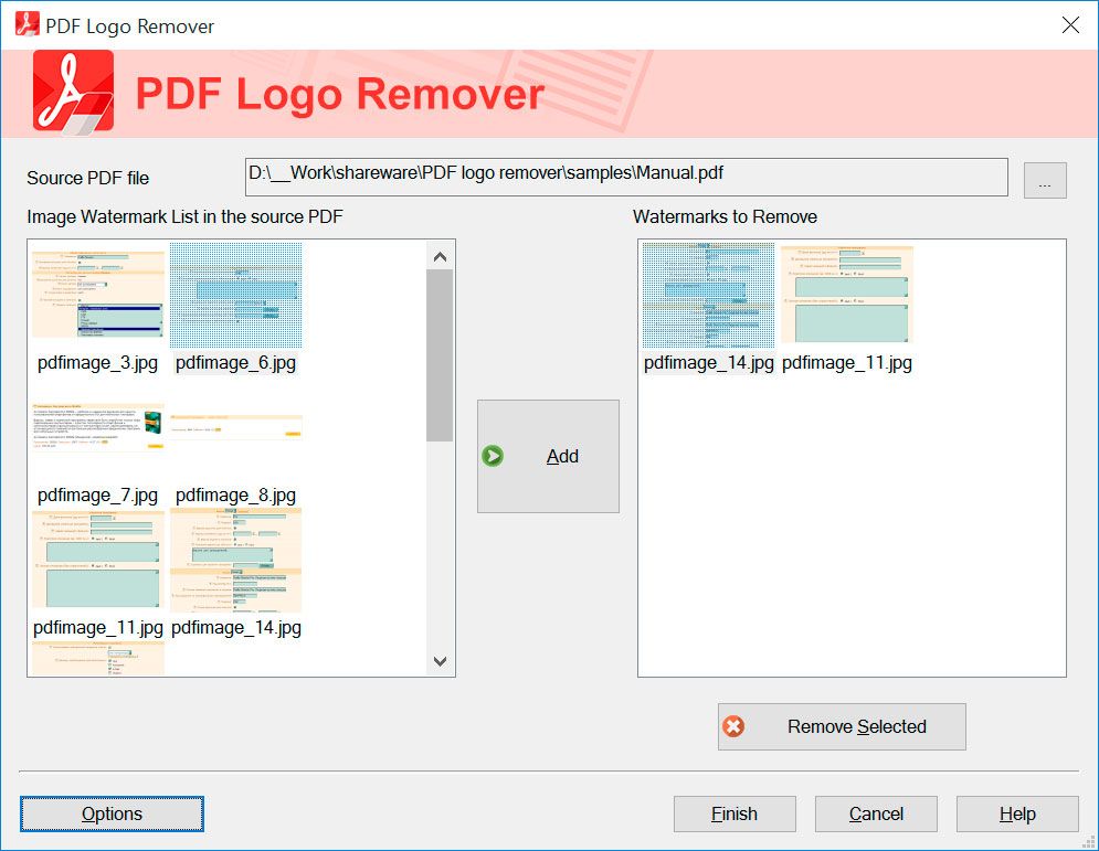 SoftOrbits PDF Logo Remover Tangkapan skrin.